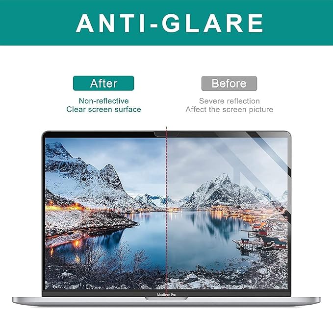 ZOEGAA MacBook Pro 13 Inch Screen Protector (2012-2015), Eye Care Anti Blue Light & Anti Glare Screen Protector, Compatible with Model A1278, A1425, A1502