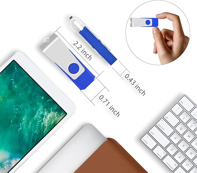 EASTBULL 50 Pack of Flash Drives Bulk 16GB USB 2.0 Flash Drives Pack USB Drives Bulk Thumb Drives in Bulk with 50 Strings (16 GB)