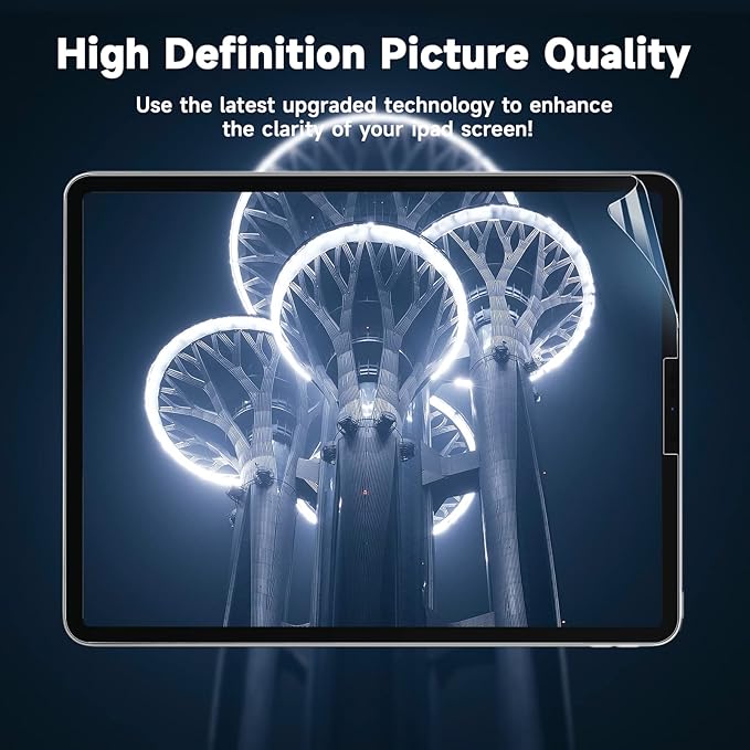 2 Pack Screen Protector for iPad Pro 11 (2021/2020/2018) & iPad Air 5/4 (2022/2020), Ultra HD, Anti Glare, Anti Scratch