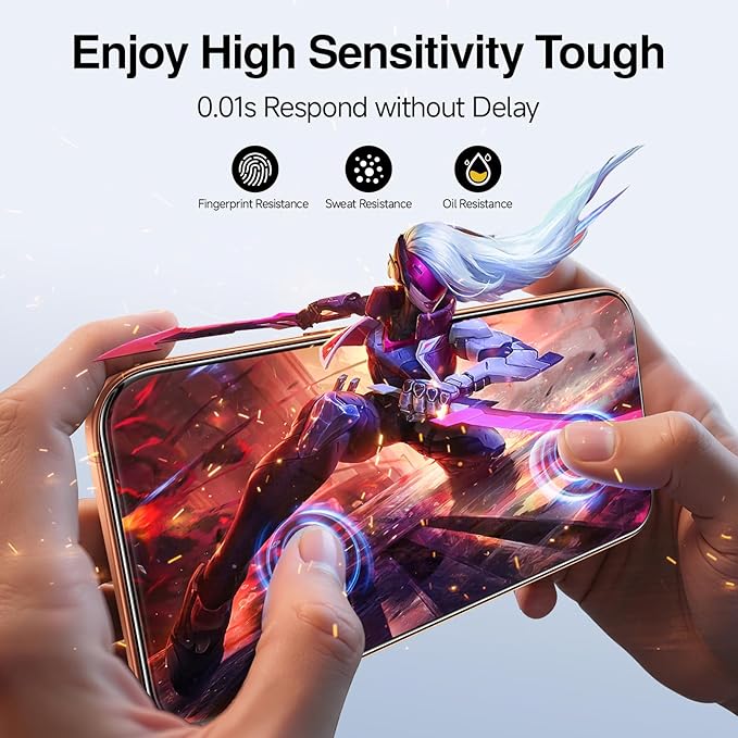 SMARTDEVIL 2 Pack Screen Protector for iPhone 17 Pro, Bubble-and-Dust-Free Box, HD Tempered Glass, Military Grade Shatterproof & Ultra Durable, Easy Installation