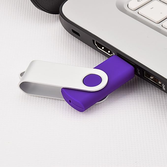 KOOTION 10 Pack 32GB USB 2.0 Flash Drives Pen Drive Memory Stick Thumb Drive USB Drives, Purple
