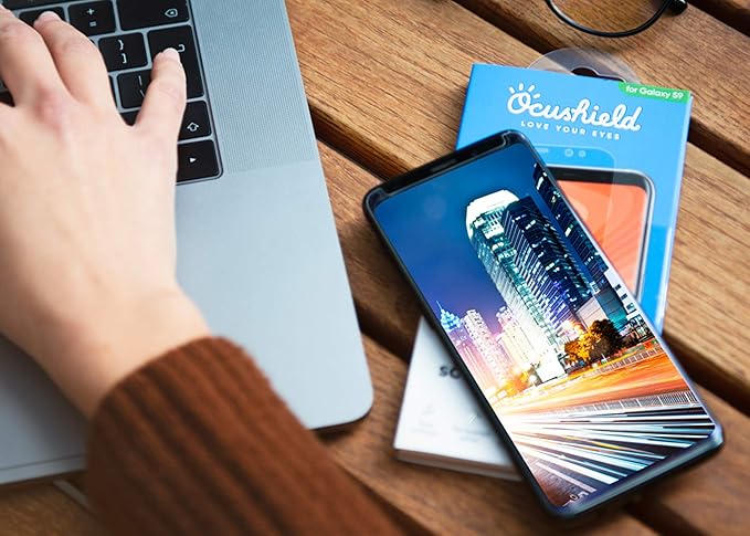 Ocushield Anti Blue Light Tempered Glass Screen Protector for iPhone 12 | iPhone 12 Pro 6.1" - Protect Your Eyes, Reduce Migraines & Improve Sleep