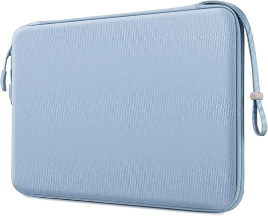 FINPAC Hard Laptop Sleeve Case for 15.3 inch MacBook Air M4 M3 M2 2025 2024, 16.2 inch MacBook Pro M4/M3/M2/M1 Pro/Max A2991 A2780 A2485 A2141, Waterproof Case for Surface Laptop/Book, Ice Blue