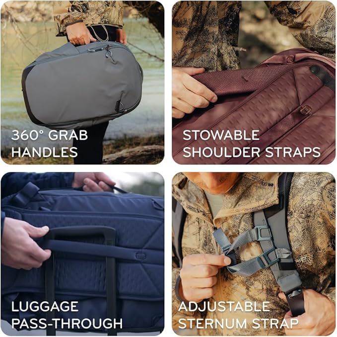 Peak Design Travel Backpack 30L, Eclipse, Expandable 27-33L Design, Rear and Top Access, Weatherproof Shell, Laptop Sleeve, Ideal for Travel or Everyday Carry, Versatile Backpack for Men and Women