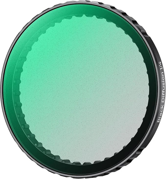K&F Concept Push-in Black Diffusion 1/4 Filter for DJI Osmo Action 5 Pro, Creative Mist Cinematic Effect Filters for DJI Osmo Action 4 Action 3, Multi-Coated/Optical Glass/Aluminum Alloy Frame