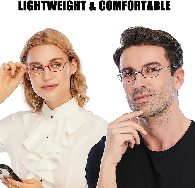 AQWANO 2 Pack Blue Light Blocking Computer Reading Glasses UV Protection Flexible TR90 Frame lightweight Readers Glasses for Women Men +1.75