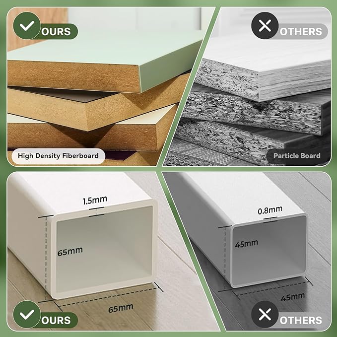 Rolling Laptop Desk, 180° Tiltable Mobile Standing Desk Height Adjustable, Overbed Bedside Table, Portable Computer Desk with Wheels, Foldable Laptop Cart for Home Office, White