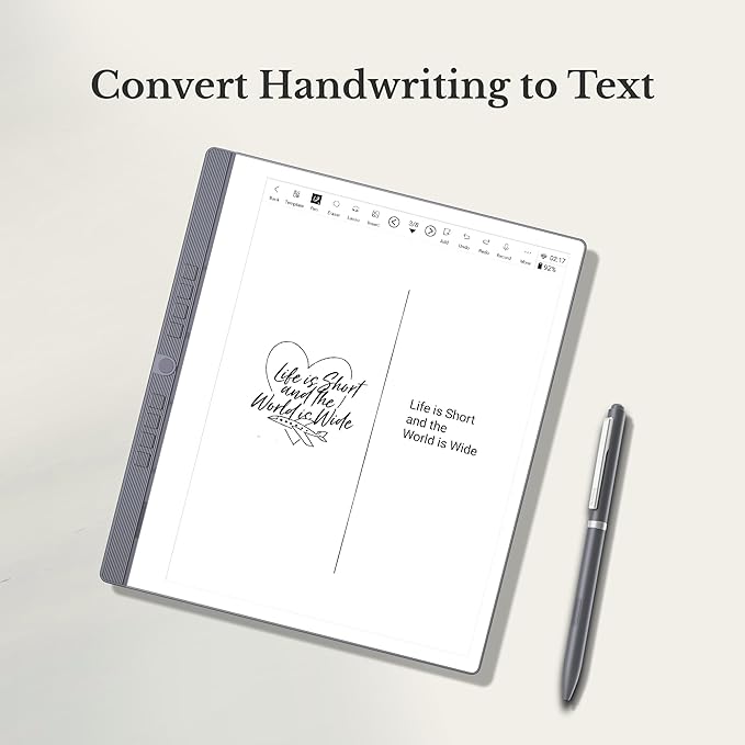 eNote 2 Paper Tablet, 10.3-inch 300 PPI Pen Only E-Ink Writing Tablet, 4G 128G Digital Notebook, AI Powered Voice-to-Text, Includes Two B5 Stylus Pens