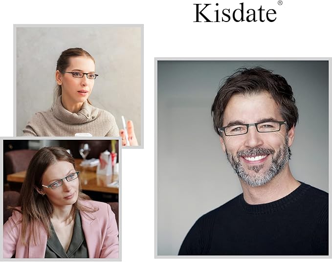 Case Upgrade Ultra-light and Thin Foldable Reading Glasses Folding Readers for Men Women Compact Portable Rectangle Eyewear Case (Black, 2.75)