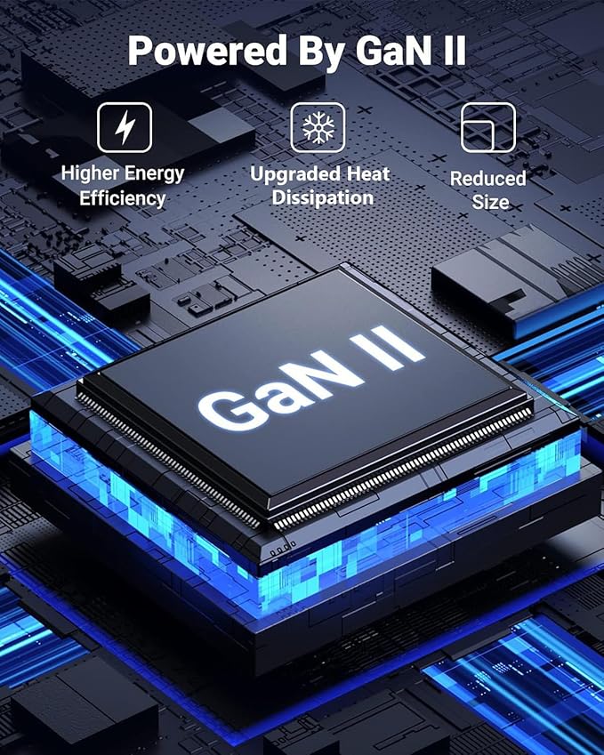 140W USB C Charger, 4-Port Foldable Compact Fast Laptop Charger Power Adapter, Advanced GaN Wall Charger, Compatible for MacBook Pro/Air, iPad Pro, iPhone 16, Galaxy S25, Steam Deck, and More (White)