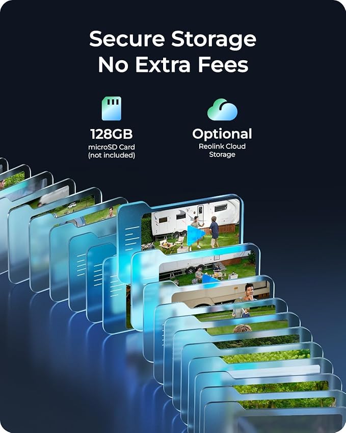 REOLINK 4K LTE Cellular Security Camera Wireless Outdoor, No WiFi, 3G/4G LTE, Solar Powered, SIM Card+32GB SD Card Included, Color Night Vision, Local/Cloud Storage, Go PT Ultra+SP, Updated Version