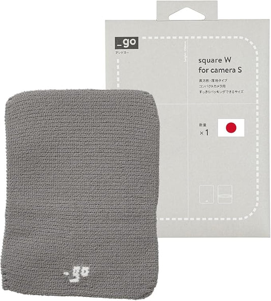 Camera Cover, Square W, Made in Japan, S size, Light Gray