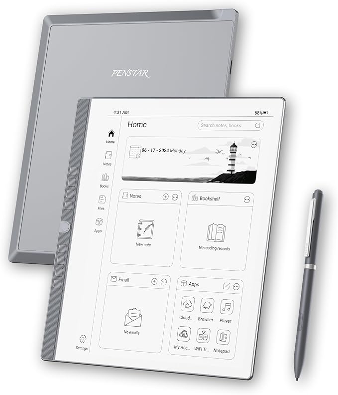 Penstar eNote Paper Tablet for Note Taking, 10.3" E Ink Display for Writing & Reading | Digital Stylus | Magnetic Cover, 2025