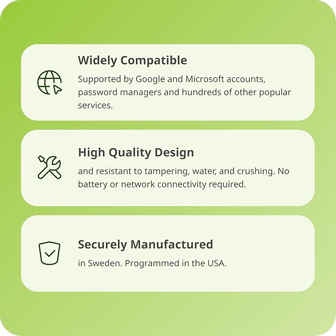 Yubico - YubiKey 5C Nano - Multi-Factor authentication (MFA) Security Key and passkey, Connect via USB-C, Compact Size, FIDO Certified - Protect Online Accounts