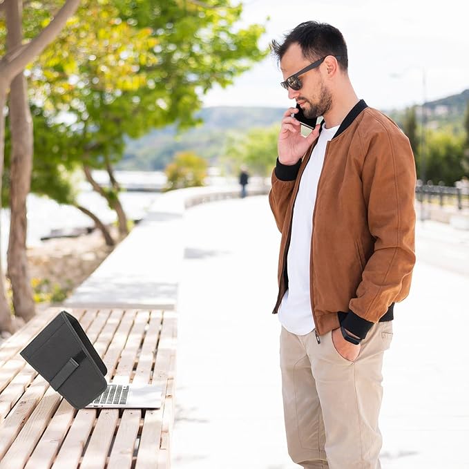 TT TYTX Laptop Sun Shade for Outdoor Work, Light Weight Computer Privacy Hood & Glare Shield, Foldable Shield Cover, L(Most 15-16" Laptop)