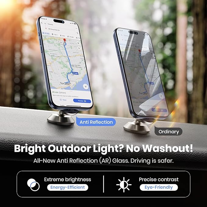 WSKEN for iPhone 17 Pro Max Screen Protector - AR Original Visual, [100% Anti Reflection] Shatterproof Screen Protector 17 Pro Max Anti Glare Tempered Glass with Zero Bubble Installation Box, 2 PCS