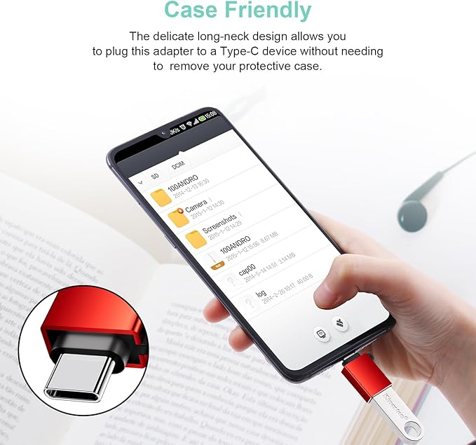 USB C Adapter 4 Pack,USB C to USB Adapter,USB Type C Adapter,USB C Male to USB Female,USBC Charger USB Cable Converter for MacBook Pro 2020,iPad Pro 2020,iPhone 15 and More,Red