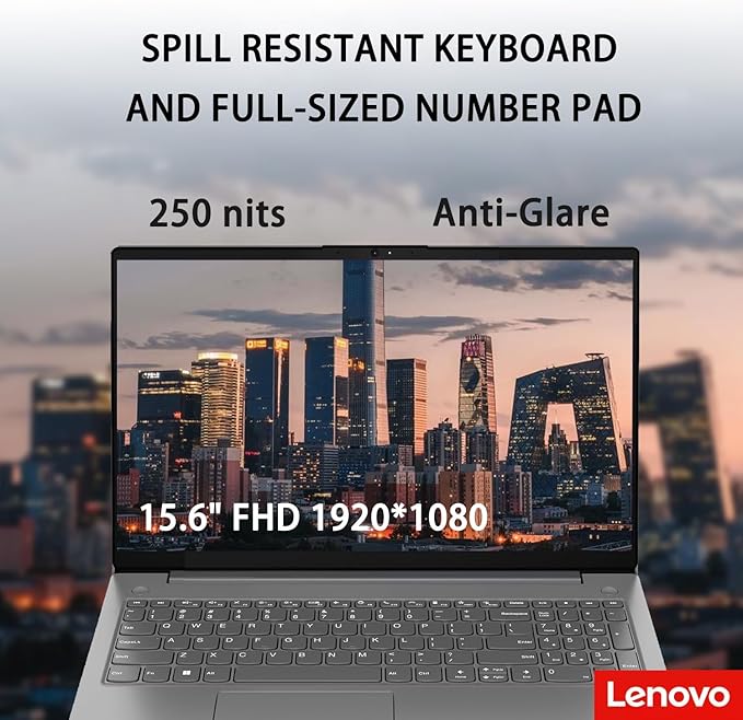 Lenovo V15 G4 Laptop, 15.6’’ FHD Display, Intel Core i5-13420H (Beat i5-1235U), 16GB RAM, 1TB SSD, Business & Student Laptop for Office, School, Home Use, Win 11 Home, Grey, with PCO Laptop Cooler