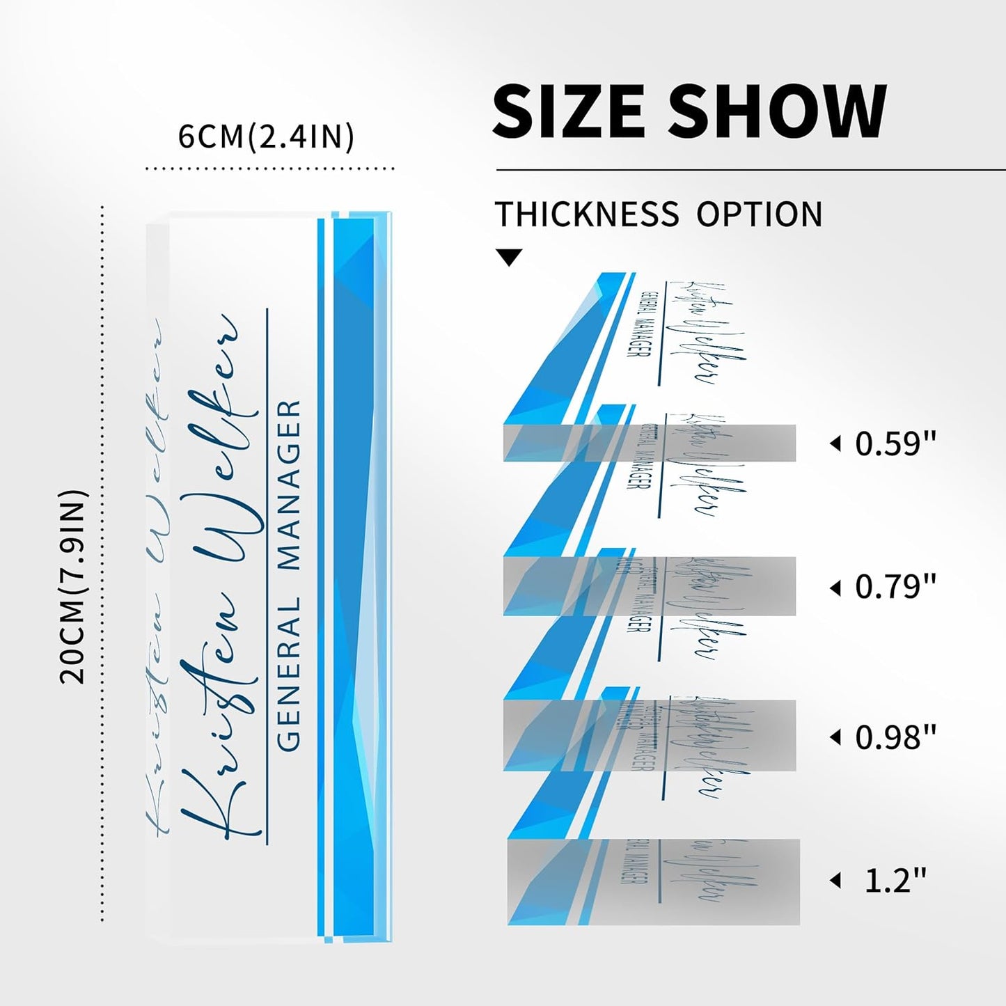 Desk Name Plate Personalized, Nurse Name Plate for Desk, Office Desk Decor for Women and Men, Employee Appreciation Gifts Office Gifts for Nurse