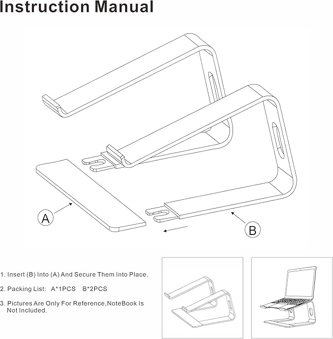 Laptop Stand,Ergonomic Aluminum Laptop Mount,Detachable Laptop Riser,Notebook Holder Compatible with MacBook Pro/Air HP Lenovo Samsung,Dell,All 10-17.3" Laptops (Deep Sea Blue)