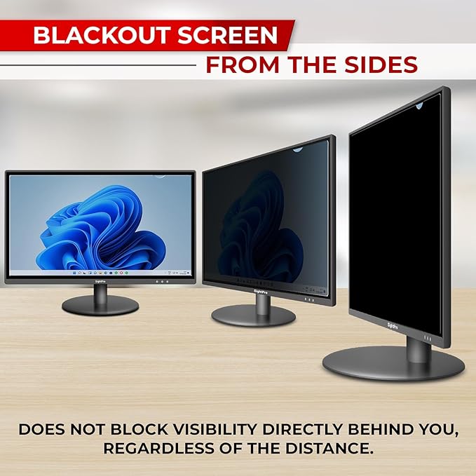 24 Inch 16:9 [2 Pack] Computer Privacy Screen Filter for Monitor - Privacy Shield and Anti-Glare Protector
