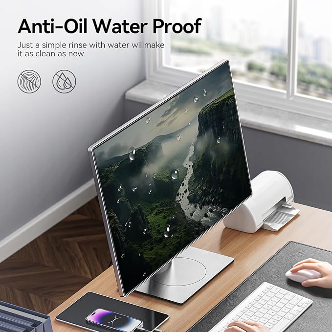 [2-Pack] 27 Inch Anti Blue Light Anti Glare Computer Screen Protector for 16:9 Widescreen Monitor, Removable Anti-Scratch Anti-UV Blocking Screen Filter, Eye Protection Reduce Eye Fatigue and Strain