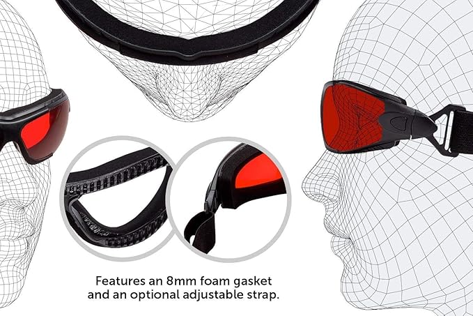 Sleep Savior Deluxe Lens Night Glasses - Blue & Green Light Blocking Glasses for Better Sleep