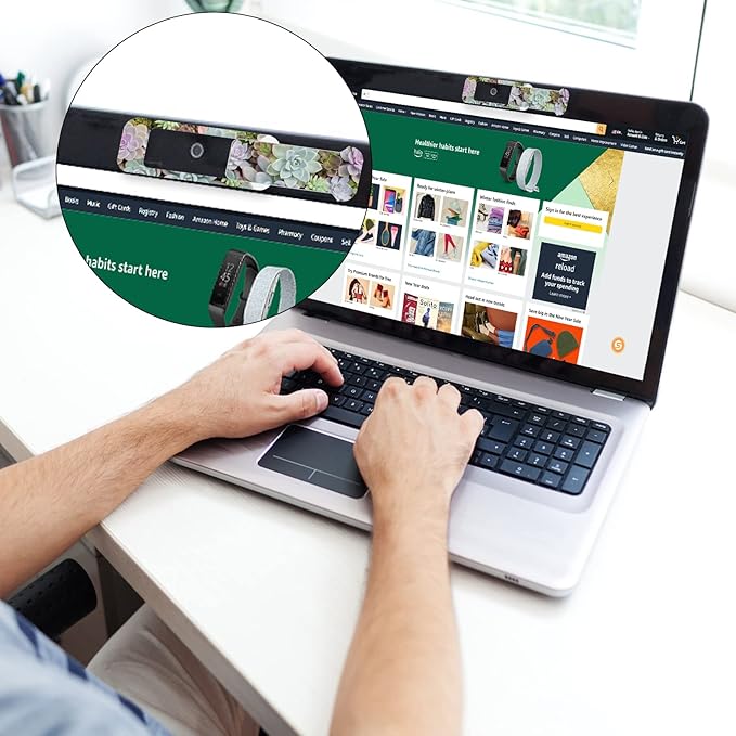 Webcam Cover, 3 Pieces, Laptop Camera Cover, Privacy Shielding Capacity is Twice as Big as The Traditional, Suitable for Computer Mobile Phones, laptops, Tablets and so on (More Meat)