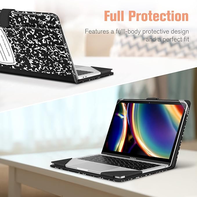 Fintie Sleeve Case Cover for MacBook Air 13.6 A3240 A3113 A2681 M4 M3 M2, Air 13 A2337 (M1) / A2179 / A1932, MacBook Pro 13 A2338 (M2 M1) / A2251 / A2289 / A2159 / A1989 / A1706 / A1708, Com-Book