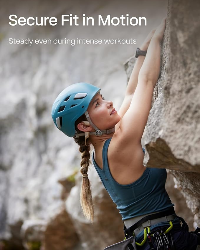 SHOKZ OpenRun Pro - Open-Ear Bluetooth Bone Conduction Sport Headphones - Sweat Resistant Wireless Earphones for Workouts and Running with Premium Deep Base - Built-in Mic, with Hair Band