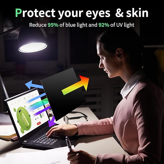 Laptop Privacy Screen 13.3 Inch, Laptop Screen Privacy Shield 16:9 Aspect Ratio Anti-Glare Blue Light Computer Monitor Protector,Removable 13in Filter for Lenovo HP Acer Asus Thinkpad Envy Xps