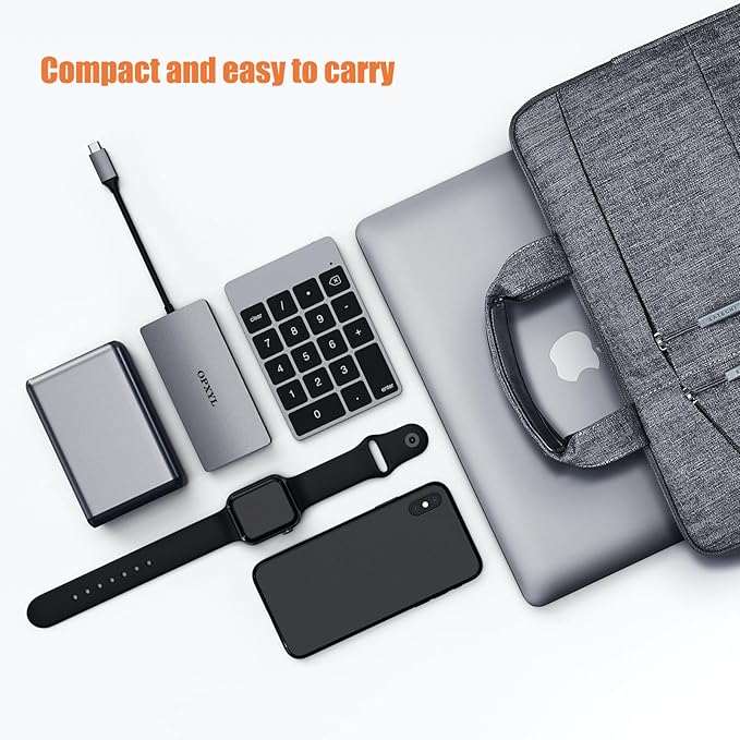 11-in-1 USB C Hub Multiport Adapter, USB C Docking Station with 4K HDMI, VGA 1080P, 100W PD, Ethernet, SD/TF, Audio, USB 3.0 Port, Laptop Dock for MacBook Pro/Air, iPad, Windows