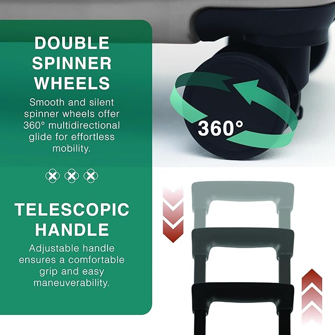 Luggage Sets 2 Piece, 24 Inch Suitcase and 28 Inch Luggage with Spinner Wheels, Durable Hard Shell Suitcase Set, Expandable Travel Suitcases with Wheels, Grey