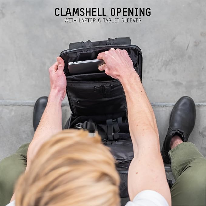 WANDRD PRVKE 31L, V3 Backpack: Weather-Resistant Travel & Camera Backpack with Laptop Sleeve, Quick Side Access, Clamshell Opening – Ideal Photography & Travel Bag (Yuma Tan)