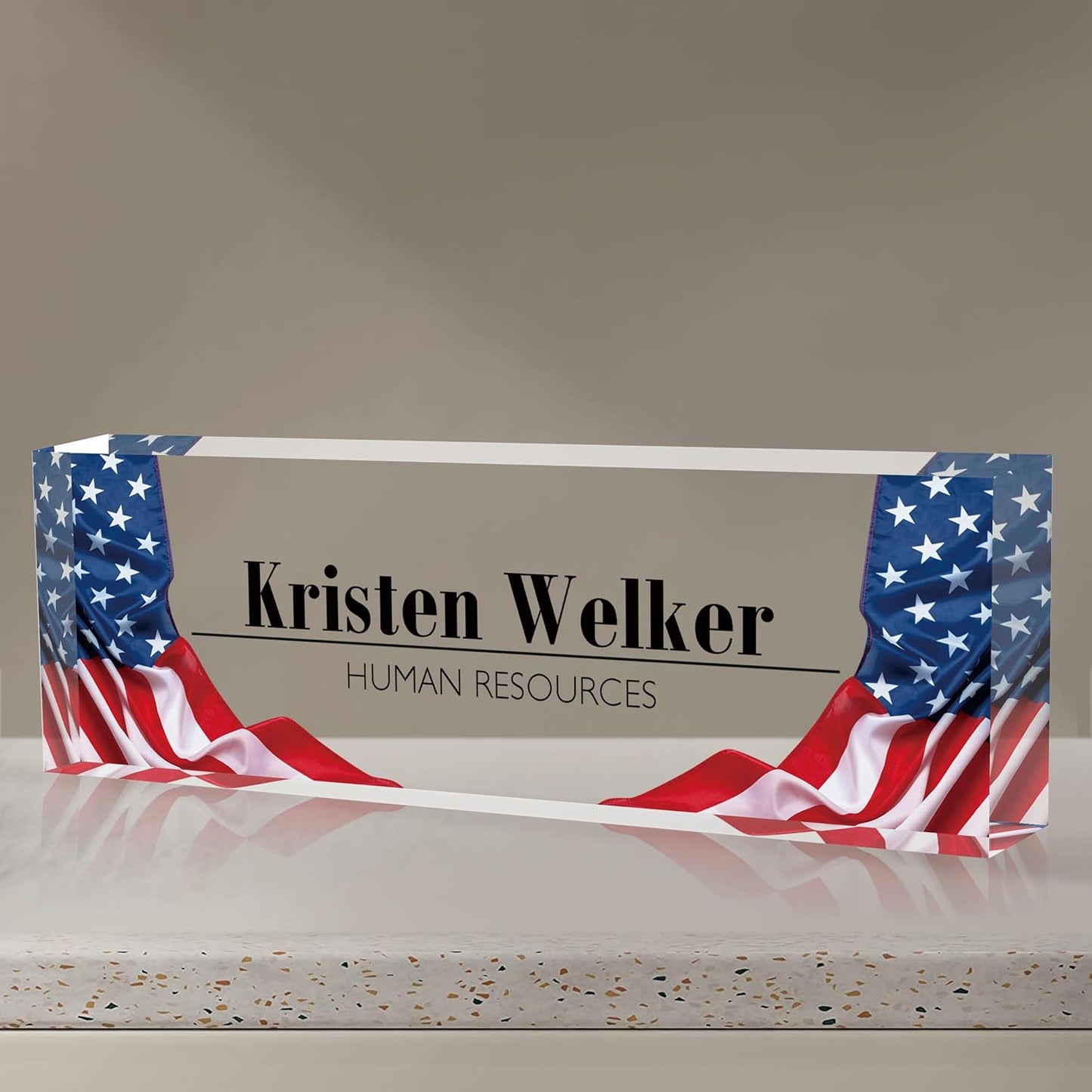 Custom Acrylic Name Plate | Personalized Boss Employee Appreciation Gift
