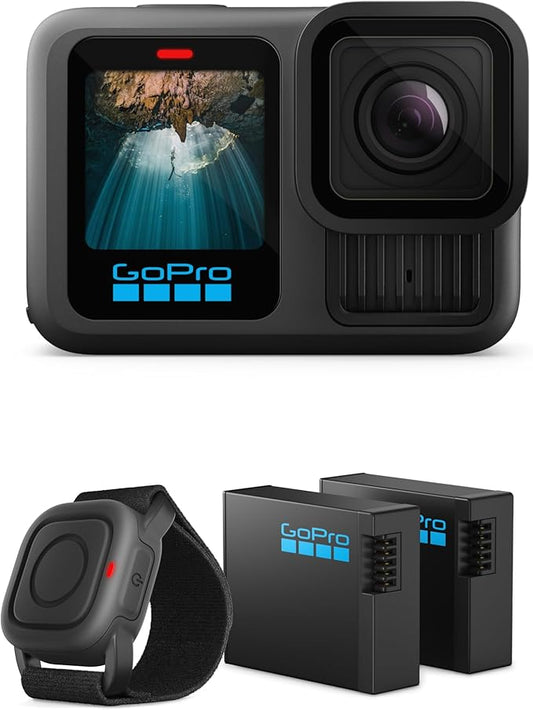 GoPro HERO13 Black Action Bundle - Includes 2 Enduro Batteries and Waterproof Shutter Remote