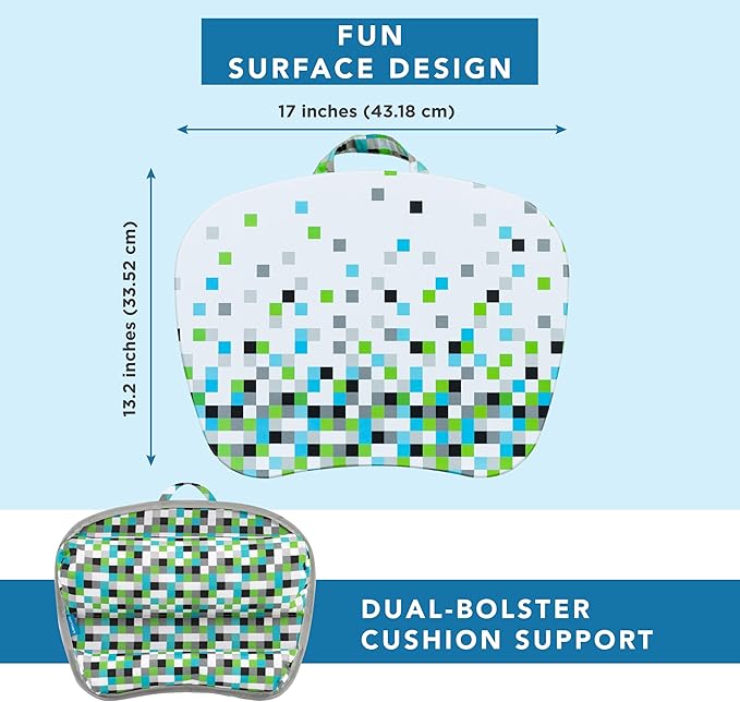 LAPGEAR MyStyle Portable Lap Desk with Cushion - Pixel - Fits up to 15.6 Inch Laptops - Style No. 45314