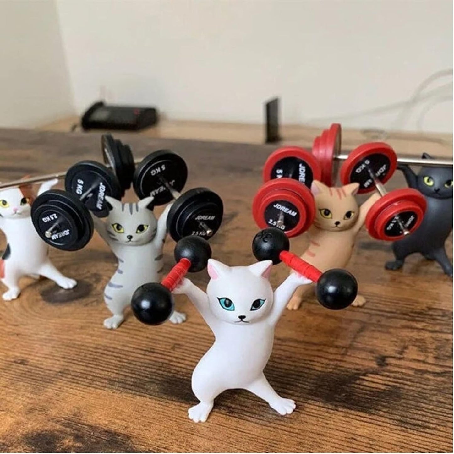 ATHAND Cute Gifts Desk Decor Funny Office Decor Cute Pen Holder Funny Office Desk Kawaii Dancing Cat (5 Cats Set)