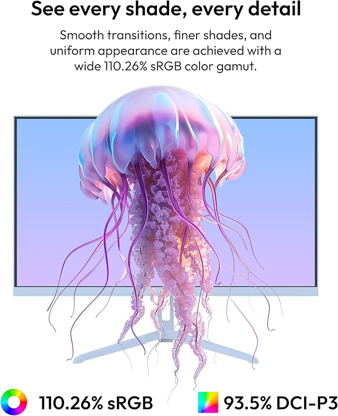 Pixio PX279 Wave Blue 27 inch 240Hz Refresh Rate FHD 1080p Resolution Fast IPS Panel 1ms GTG Resonse Time Gaming Monitor with Adaptive Sync