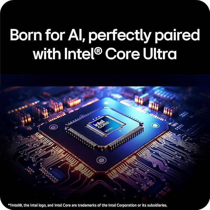 LG Gram 17 2025 Touchscreen Laptop Copilot + PC, Intel Ultra 7 Series 2 258V(Up to 4.8GHz), 17" WQXGA Display, 32 GB LPDDR5X RAM, 1 TB SSD, Intel Arc Graphics, Wi-Fi 7, Windows 11 Pro, w/Accessories