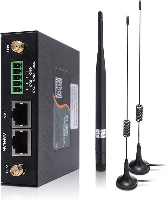 4G VPN Router, Industrial 4G LTE WiFi Router 3G/4G Yeacomm YF325 Wireless Modem Router Unlocked with Dual Sim Card Slot,B2/4/5/12/13/17/66/71 US Full Frequency Band Supported