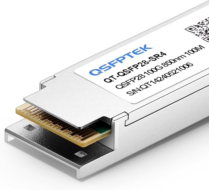 QSFPTEK 100GBASE-SR4 QSFP28 850nm 100m Optical Transceiver Module Compatible for QSFP-100G-SR4-S