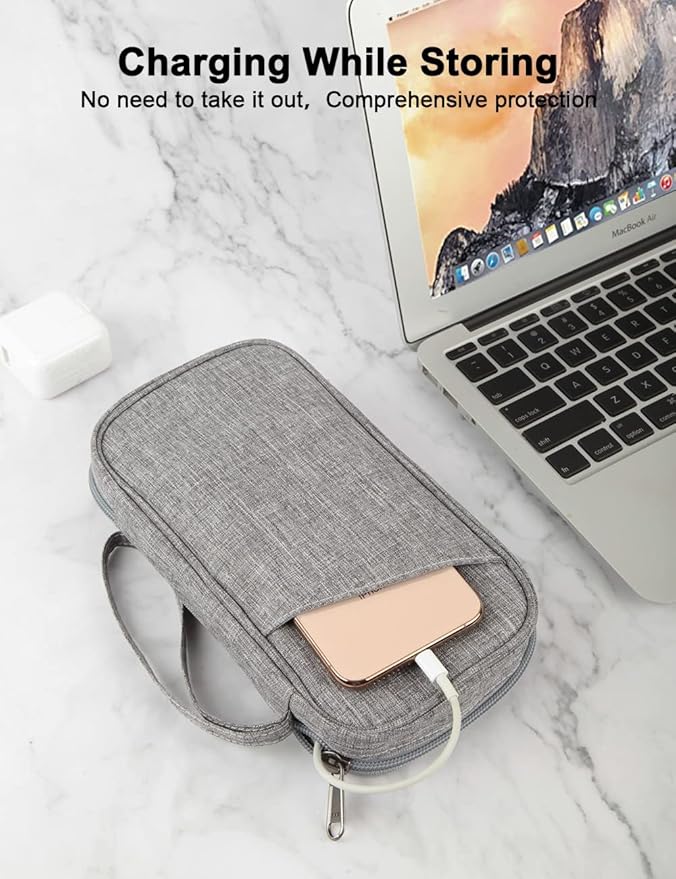 GOX Electronic Cable Organizer Travel Case Tech Pouch