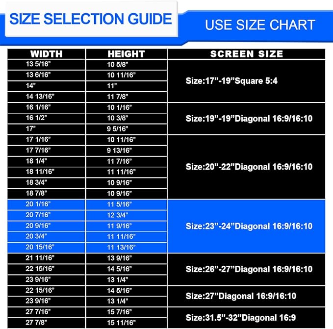 Computer Privacy Screen Filter 24" Hanging Privacy Screen Protector Compatible Widescreen Computer Monitor with Aspect Ratio 16:9,Anti-Glare Privacy Screen Protector for 23.6" 23.8" Monitor