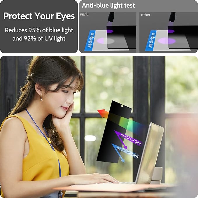 Magnetic Privacy Screen for MacBook Pro 16 Inch (2021-2024, M1, M2, M3, M4), 16inch Removable Matte Anti Blue Light Glare Private Filter Protector for Mac Pro 16.2" Laptop