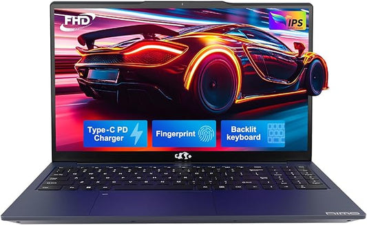 NIMO 15.6" IPS FHD-Gaming-Laptop, AMD Ryzen 5 6600H 6-Cores 660M GPU 32GB DDR5 RAM 1TB SSD(Beat i7-1165G7, Up to 4.5GHz) Computer with 100W GaN Type C Fingerprint Backlit Keyboard Win 11