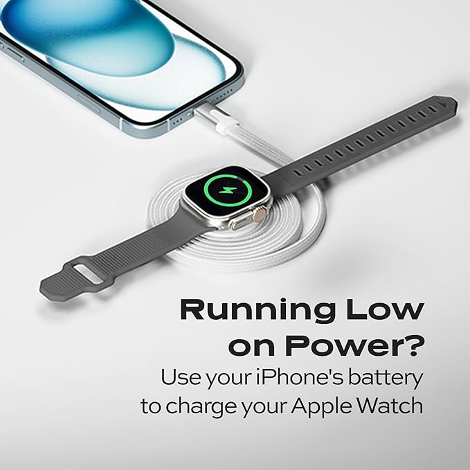 Statik MagStack Watch Charger USB C Cable, Charging Station Compatible with Apple Watch Charger Fast Charging, Clutter-Free Magnetic Charging Dock for SmartWatch, 3FT