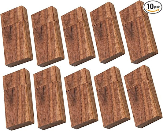 Wooden Flash Drives 8GB EASTBULL Wooden USB Thumb Drives 2.0 High Speed Walnut Wood Drives Memory Sticks (10 Pack)