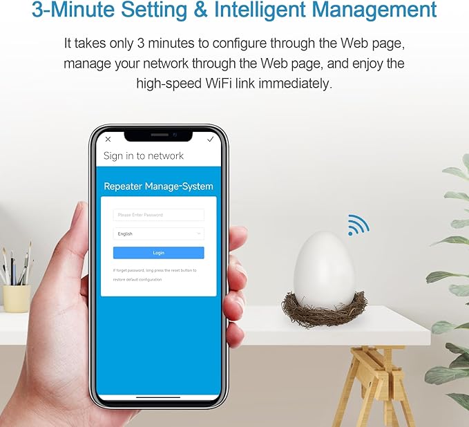 Indoor/Outdoor WiFi Extender Dual-Band Gigabit | IP65 Weatherproof | 2Min Setup | Unique Egg Design