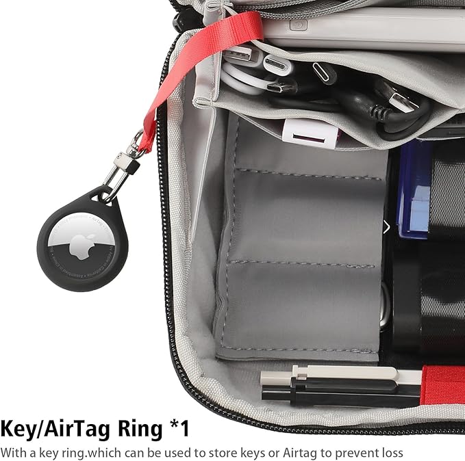 VanFn Electronics Travel Organizer Storage Bag, Accessory Handle Bag, Gadgets Pouch, USB Cable, Travel Friendly Electronics Organizer P.Travel Series